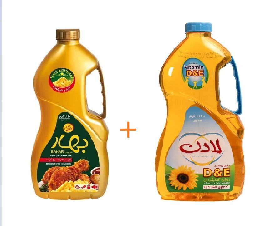 پک روغن پخت و پز و سرخ کردنی لادن و بهار1620گرم-ارسال رایگان